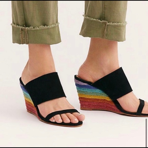 Free People Shoes - 🌈 NEW FREE PEOPLE Glorieta Wedge Shoes